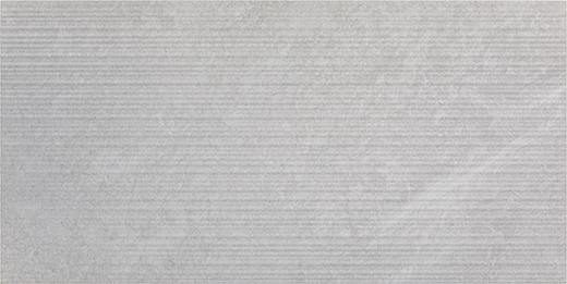 Bedrock White Natural 12"x24" Lined Deco White | Color Body Porcelain | Wall Decorative
