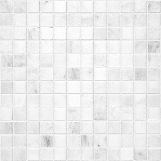 Bianco Venatino Honed 1"x1" Mosaic | Marble | Floor/Wall Mosaic