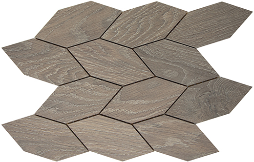 Catalan Nutmeg Natural Leaf Mosaic Nutmeg | Color Body Porcelain | Floor/Wall Mosaic
