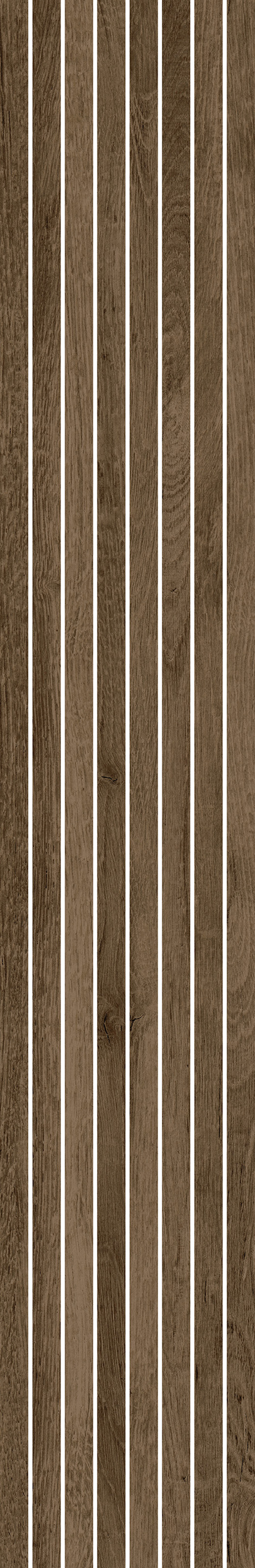 Columbia Espresso Matte 8"x48" Linear Espresso | Color Body Porcelain | Floor/Wall Mosaic