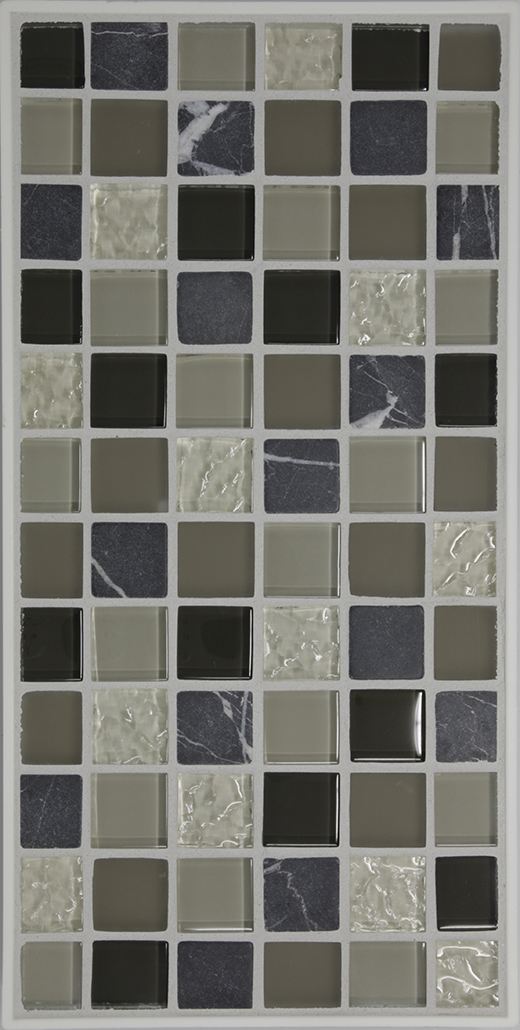 CONFECTIONS 1X1 LICORICE DROP | Glass | Wall Mosaic