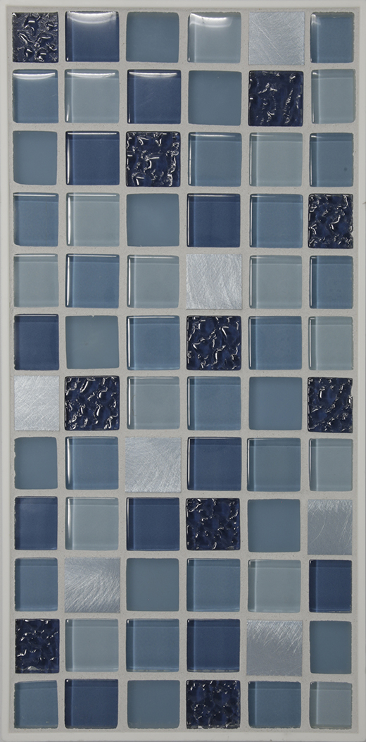 CONFECTIONS 1X1 MOSAIC SEA  TAFFY | Glass | Wall Mosaic