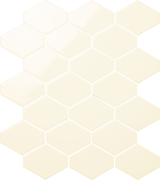 Outlet Contempo Crema Glossy Flat Mosaic Crema | Ceramic | Wall Mosaic
