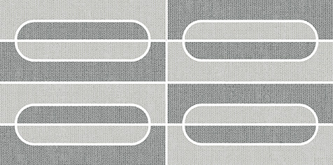 Cuadros Loom/Twill Matte 4"x8" Semi Oval Mosaic | Color Body Porcelain | Floor/Wall Mosaic