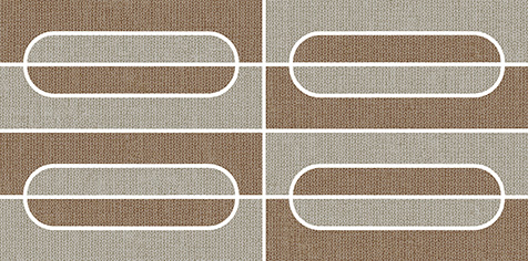 Cuadros Suede/Drift Matte 4"x8" Semi Oval Mosaic | Color Body Porcelain | Floor/Wall Mosaic