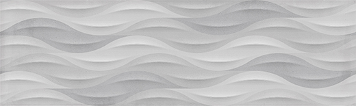 Curve Grey Natural 12"x40"Grey | Ceramic | Wall Dimensional