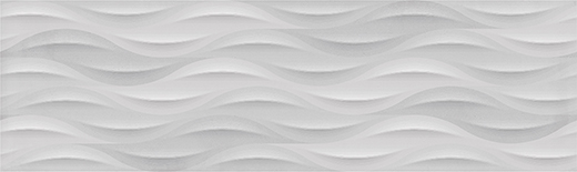 Curve Ivory Natural 12"x40" Ivory | Ceramic | Wall Dimensional