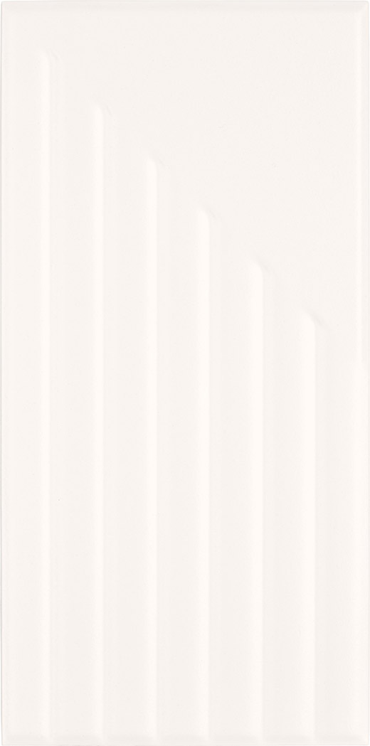 Decadent White Matte 4"x8" Supreme Deco White | Ceramic | Wall Dimensional
