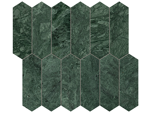 Diosa Verde Polished 2"x6" Picket | Marble | Floor/Wall Mosaic