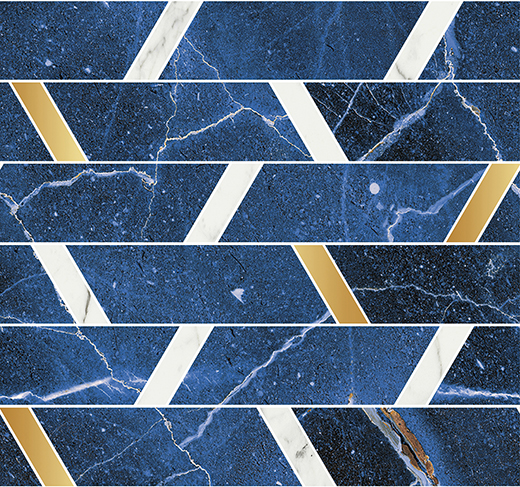 Elara Universe Polished Universe Brick Mosaic | Color Body Porcelain | Wall Decorative Mosaic