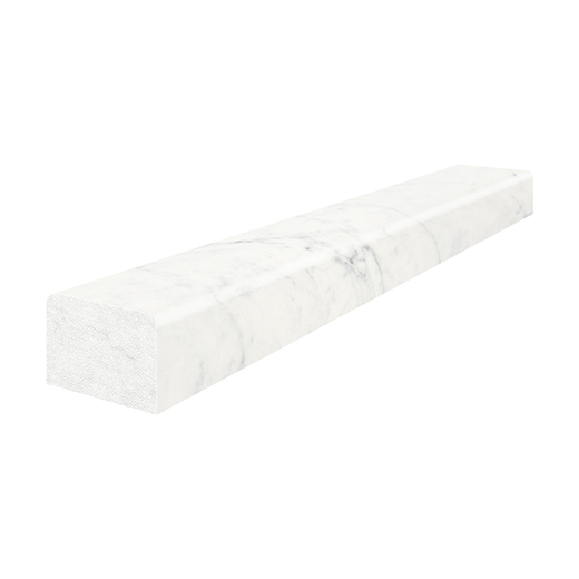 Eterna Bianco Honed 1.25"x12" Deco Bar | Marble | Trim