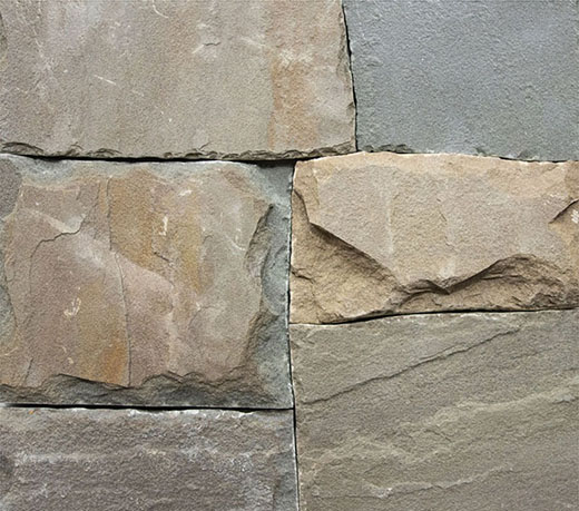 Beach Stone Beach Stone Natural Veneer - Square Cut | Sandstone | Exterior Stone