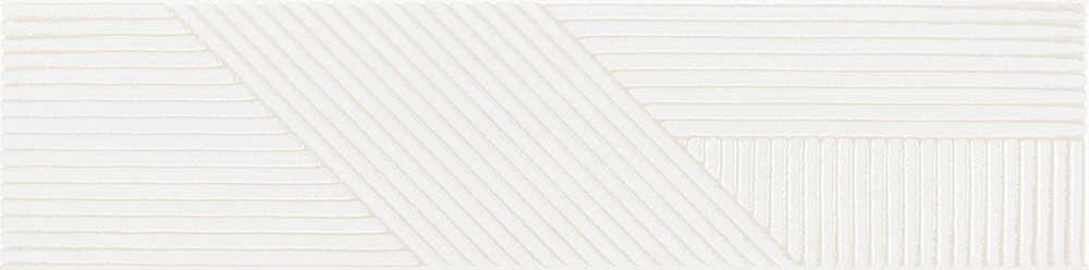 Facil Blanco Glossy 4"X16" Opera Deco | Ceramic | Wall Decorative