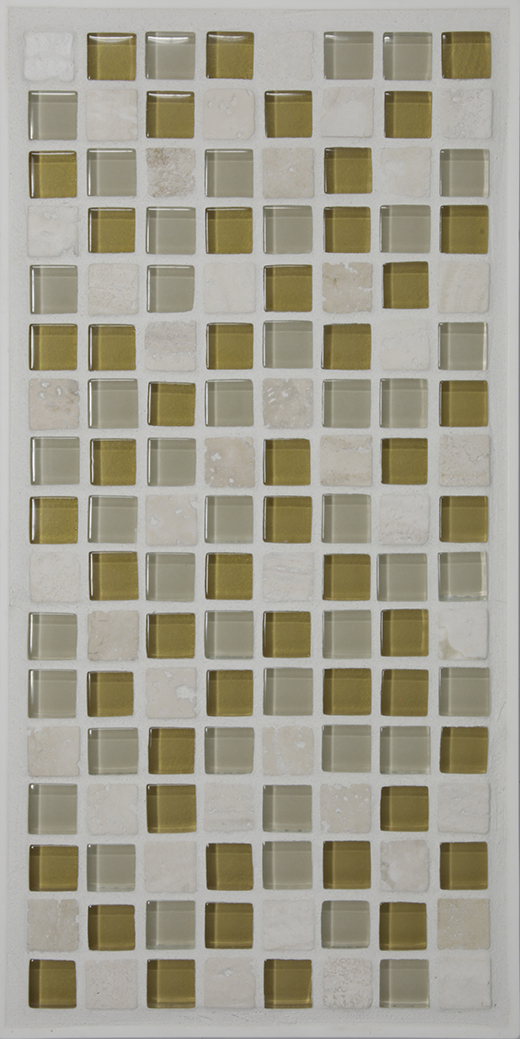 GMB .58X.58 BEIGE/GOLD MIX W/ | Glass | Wall Mosaic