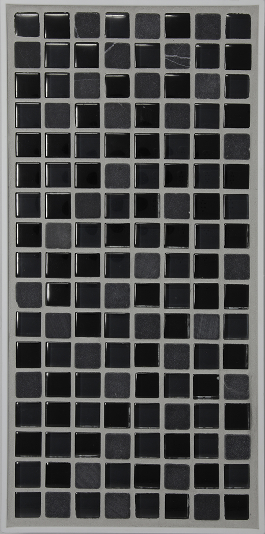 GMB SERIES 5/8X5/8 MOSAIC  BLACK/CHARCOAL/MARQUINA | Glass | Wall Mosaic