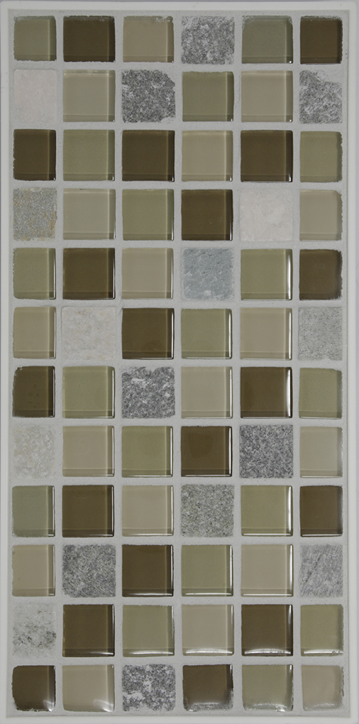 GSL SERIES 1X1 MOSAIC STONE/ TAN/BEIGE/BROWN | Glass | Wall Mosaic