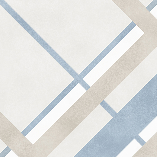 Gallery White Natural 6"x6" Deco Newport | Glazed Porcelain | Floor/Wall Tile Decorative