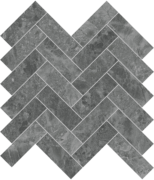 Gemma Mystiq-e Gemma Mystiq-e Br-shed 1.25"x4" Herringbone | Marble | Floor/Wall Mosaic