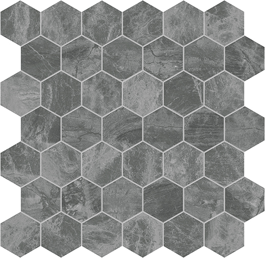 Gemma Mystiq-e Gemma Mystiq-e Br-shed 2" Hexagon | Marble | Floor/Wall Mosaic