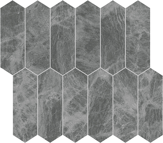 Gemma Mystiq-e Gemma Mystiq-e Br-shed 2"x6" Picket | Marble | Floor/Wall Mosaic
