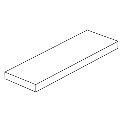 Mistral White Mistral White Sandblasted 12"x72"x2" Eased Edge | Marble | Outdoor Coping