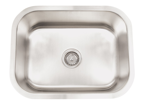Genrose Kitchen Sinks Stainless Steel Brushed Single Standard Rectangular | Stainless Steel | Sink