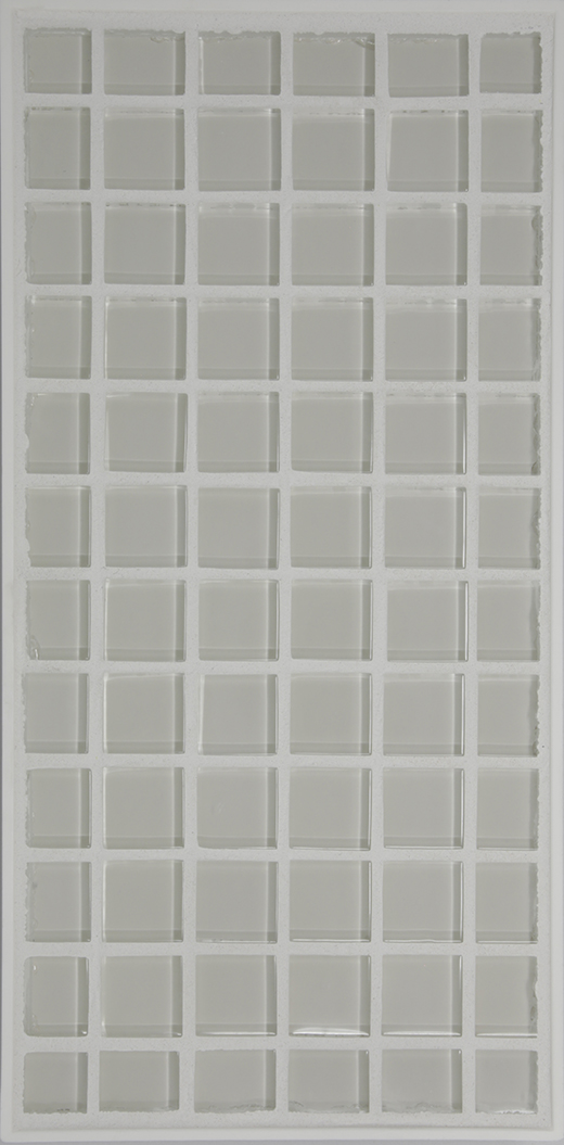 OFF WHITE 1X1 MOSAIC GLOSSY | Glass | Wall Mosaic