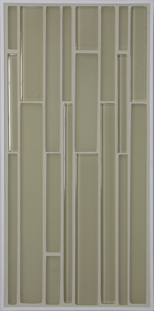 BEIGE MULTI STRIP MOSAIC MIXED | Glass | Wall Mosaic