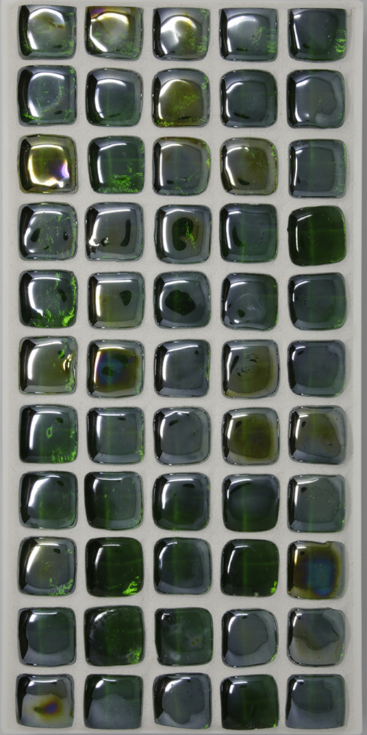 BUBBLE GLASS 1X1 MOSAIC GREEN | Glass | Wall Mosaic