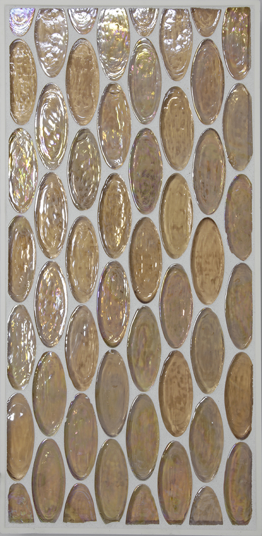 ELIPSE LIGHT AMBER .78X1.9 GLASS MOS | Glass | Wall Mosaic