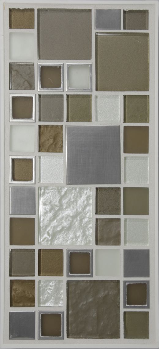LINEN MULTI SIZE DOT MOSAIC | Glass | Wall Mosaic