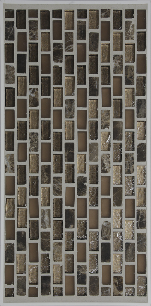 METALLIC BLEND 3 MINI BRICK | Glass | Wall Mosaic