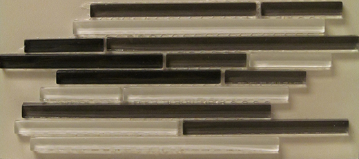 SUBTLE BLEND RANDOM LENGTH MOS SUPER WHITE | Glass | Wall Mosaic