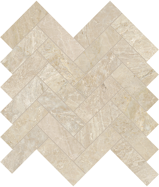 Impero Reale Honed 1.25"x4" Herringbone | Marble | Floor/Wall Mosaic