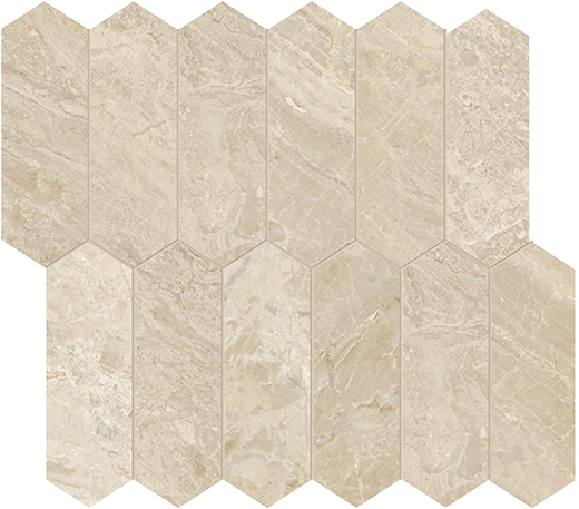 Impero Reale Honed 2"x6" Picket | Marble | Floor/Wall Mosaic