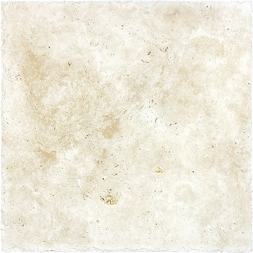 Ivory (Travertine) Chiseled & Br-shed 16"x16" | Travertine | Floor/Wall