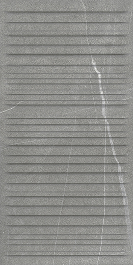 Outlet Journey Argent Matte 12"X24" Deco Argent | Color Body Porcelain | Wall Decorative