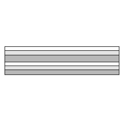 Largo White Glossy 3"x12" Stripes | Ceramic | Wall Dimensional