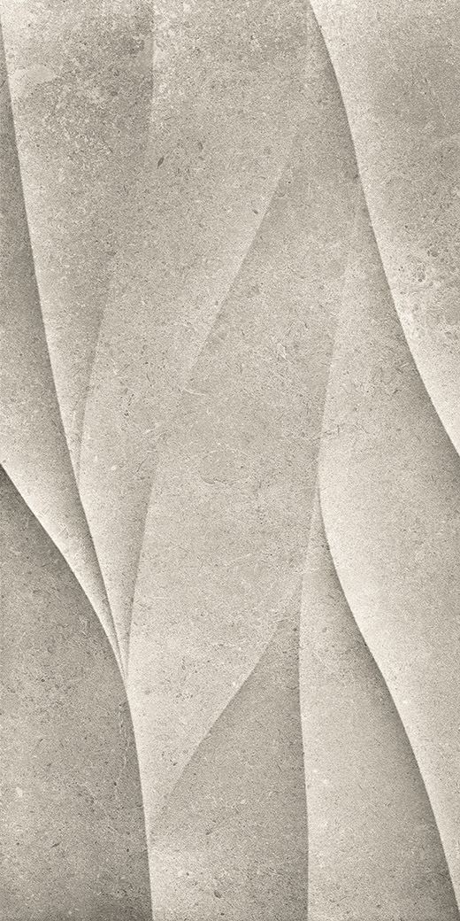 Majesty Grigio Chiaro Natural 16"x32" Deco Grigio Chiaro | Glazed Porcelain | Wall Dimensional