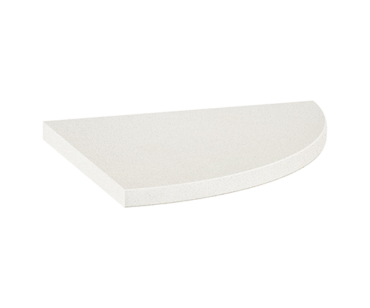 Marmiline Marmiline Mist Polished 8.9" Corner Shelf | Composite | Corner Shelf