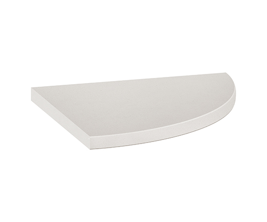 Marmiline Marmiline Pearl Polished 8.9" Corner Shelf | Composite | Corner Shelf