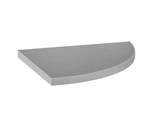 Marmiline Marmiline Shadow Polished 8.9" Corner Shelf | Composite | Corner Shelf