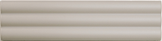 Match Ash Matte 2.5"x10" Curved Ash | Ceramic | Wall Dimensional