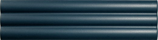 Match Midnight Blue Matte 2.5"x10" Curved Midnight Blue | Ceramic | Wall Dimensional