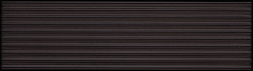 Maui Noir Matte 3"x10" Ligne Deco Noir | Glazed Ceramic | Wall Decorative