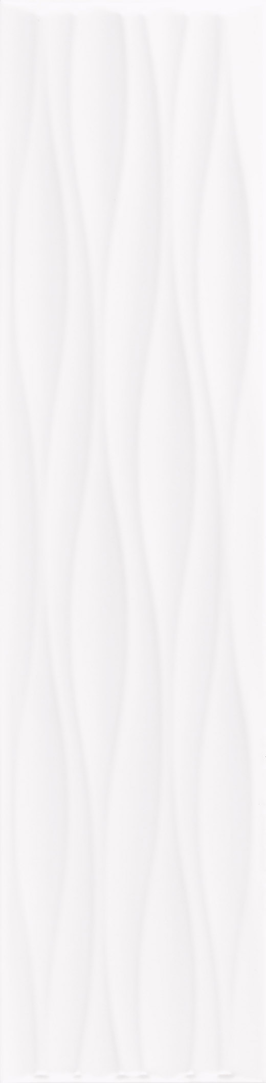 Mayas Arctic Matte 4"x16" Ripple | Ceramic | Wall Dimensional