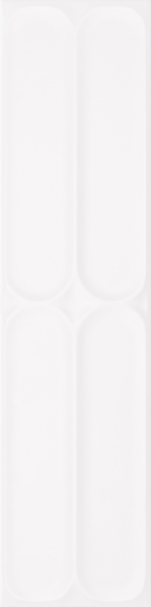 Mayas Arctic Matte 4"x16" Station | Ceramic | Wall Dimensional