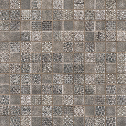 Outlet Metallurgy Lead - Outlet Natural 1"x1" Mosaic Lead | Ceramic | Wall Mosaic