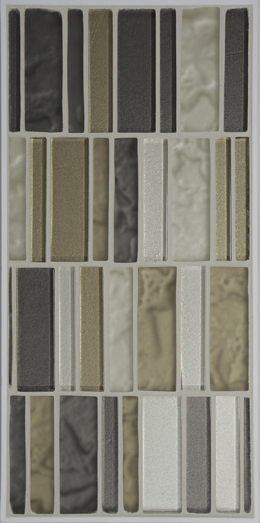 PIANO MULTI SIZE MOS BALDWIN | Glass | Wall Mosaic