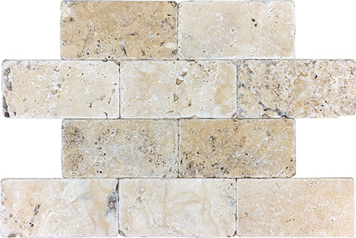Picasso (Travertine) Honed & Filled 3"x6" | Travertine | Floor/Wall